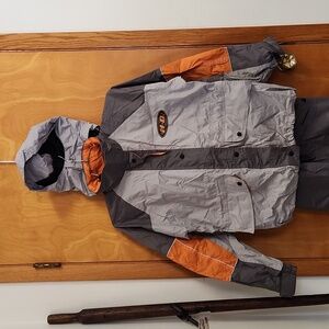 Womens Rain Suit, Harley-Davidson, Medium, Gray.